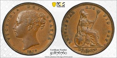 1838 1/4D S-3950 AU53BN