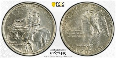 1925 50C Stone Mountain MS63