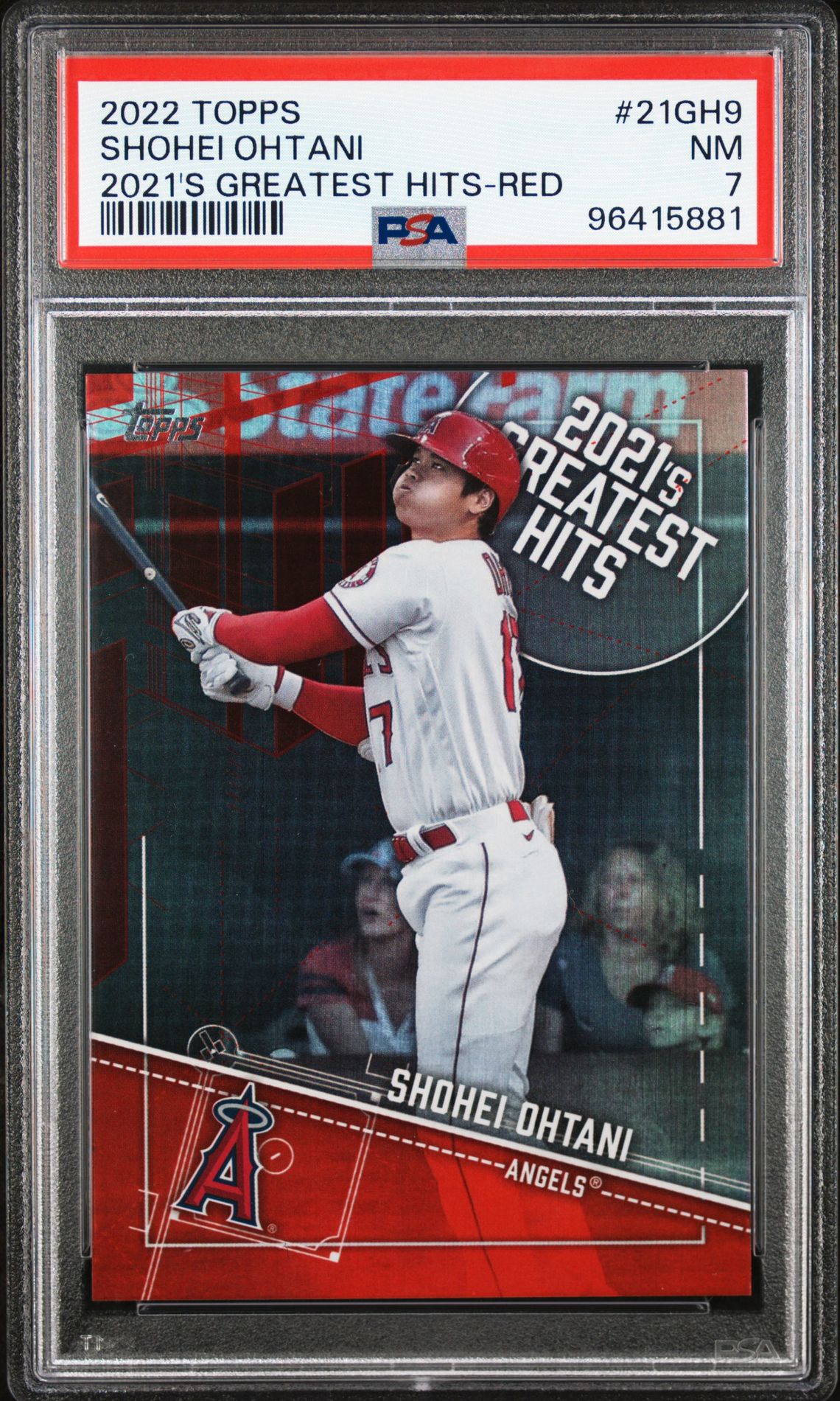 2022 Topps TOPPS 2021'S GREATEST HITS Color Match #21GH9 Shohei Ohtani front
