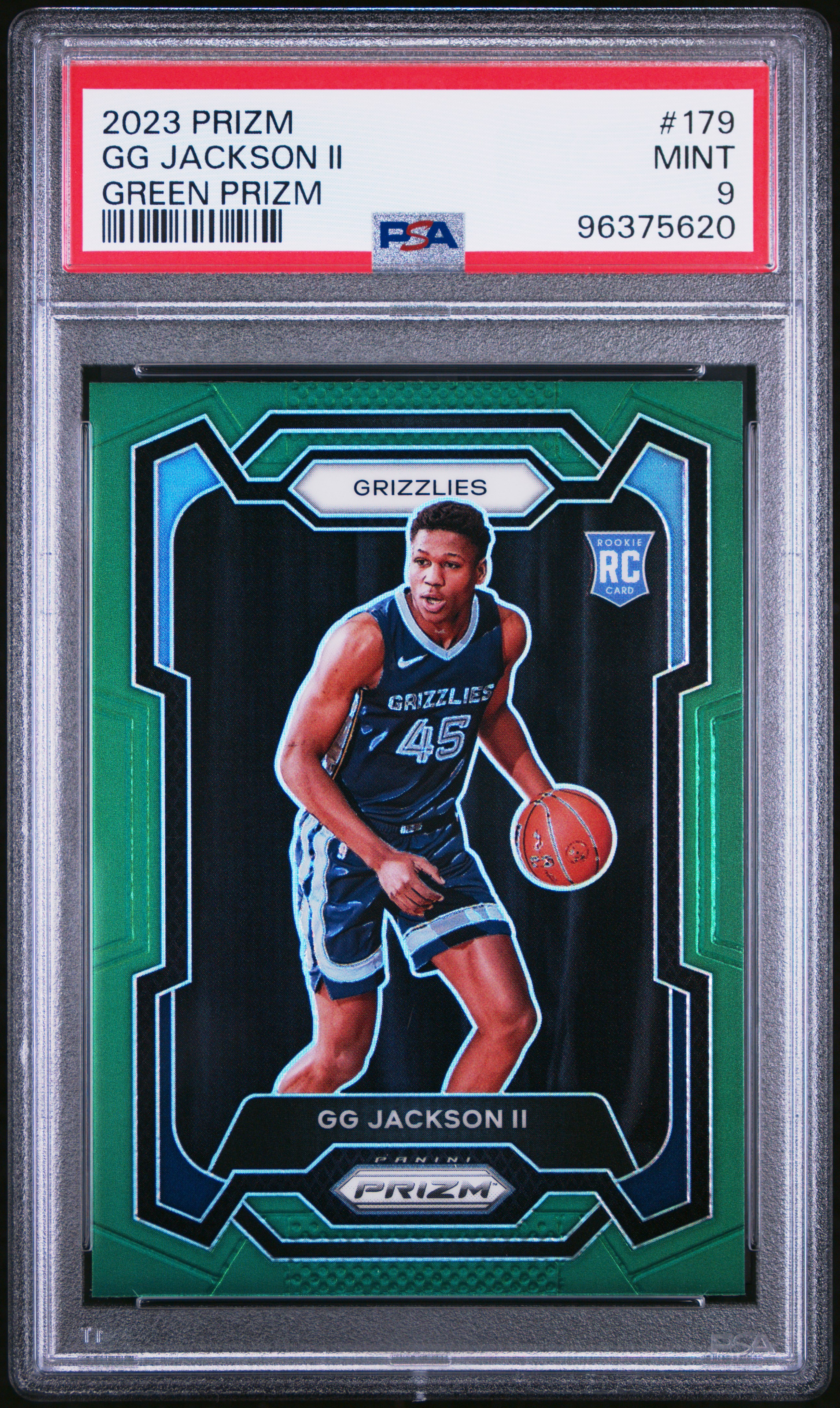 2023 Panini Prizm Gg Jackson Ii #179 (Green Prizm) Mint 9 front