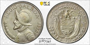 1934 1/2 B KM-12.1  Ag AU53