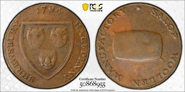 1794 Tk 1/2D DH-25h Shropshire, Shrewsbury AU55BN