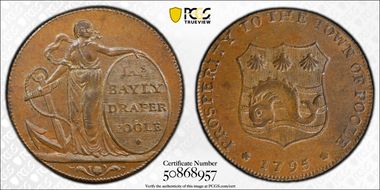 1795 Tk 1/2D DH-6a Dorsetshire, Poole MS62BN