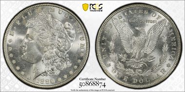 1886 $1 MS64