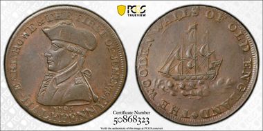 1795 Tk 1/2D DH-30d Hampshire, Emsworth AU58BN