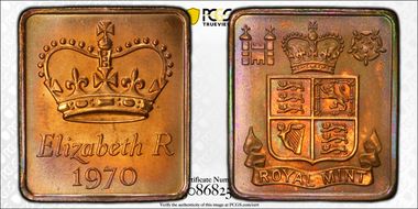 1970 Token Elizabeth R.-Royal Mint AE MS67RB