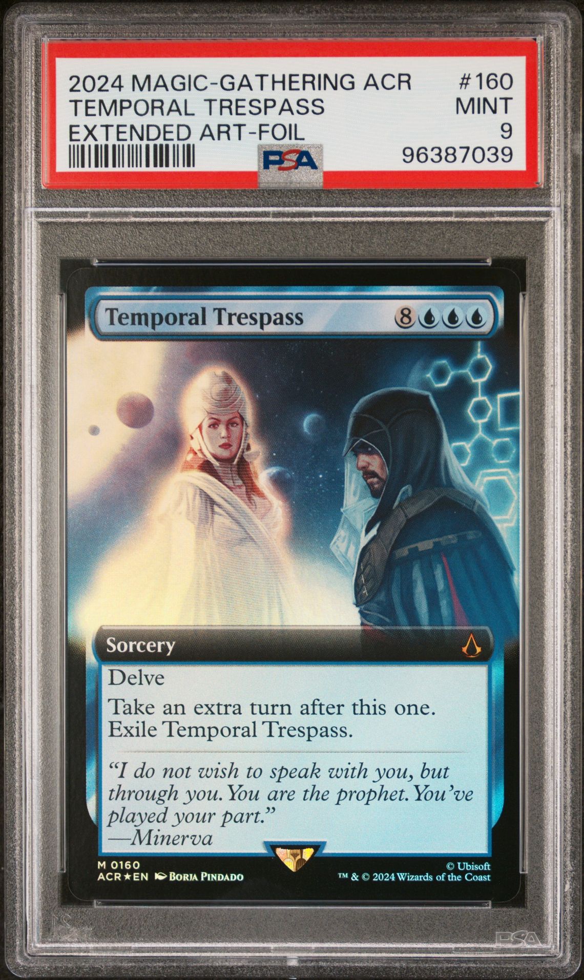 2024 MTG MAGIC THE GATHERING ASSASSIN'S CREED EXTENDED ART-FOIL #160 Temporal Trespass front
