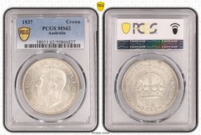 1937 Crown KM-34  Ag MS62