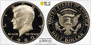 1980-S 50C PR69DCAM