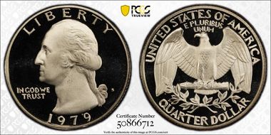 1979-S 25C Type 1 PR69DCAM