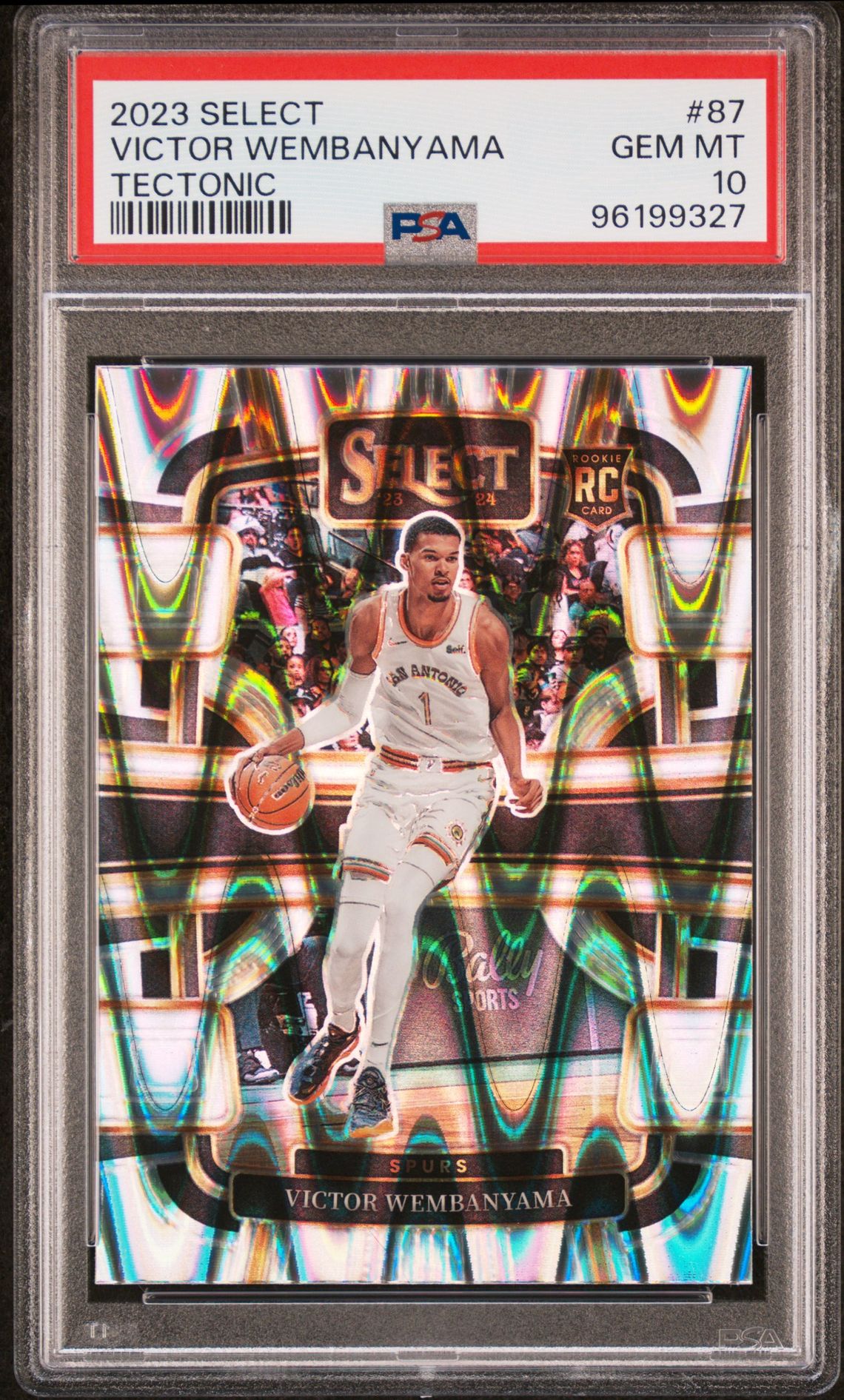 2023 Panini Select Victor Wembanyama #87 (Tectonic) Gem Mt 10 front