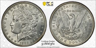 1893-O $1 AU58