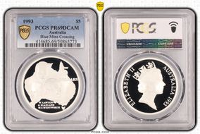 1993 $5 Blue Mountains Crossing PR69DCAM