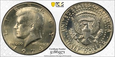 1974 50C MS67