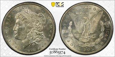 1878-S $1 MS64