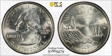 2003-P 25C Maine MS65