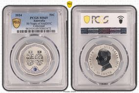 2024 50C 50 Years of NAIDOC Colorized MS69