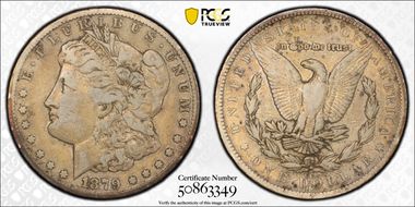 1879-CC $1 Capped Die F12