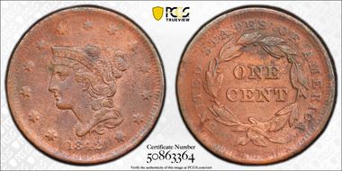 1842 1C Small Date N1BN