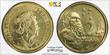 2020 $2 6th Portrait MS67