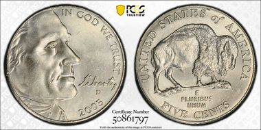 2005-D 5C Bison AU58