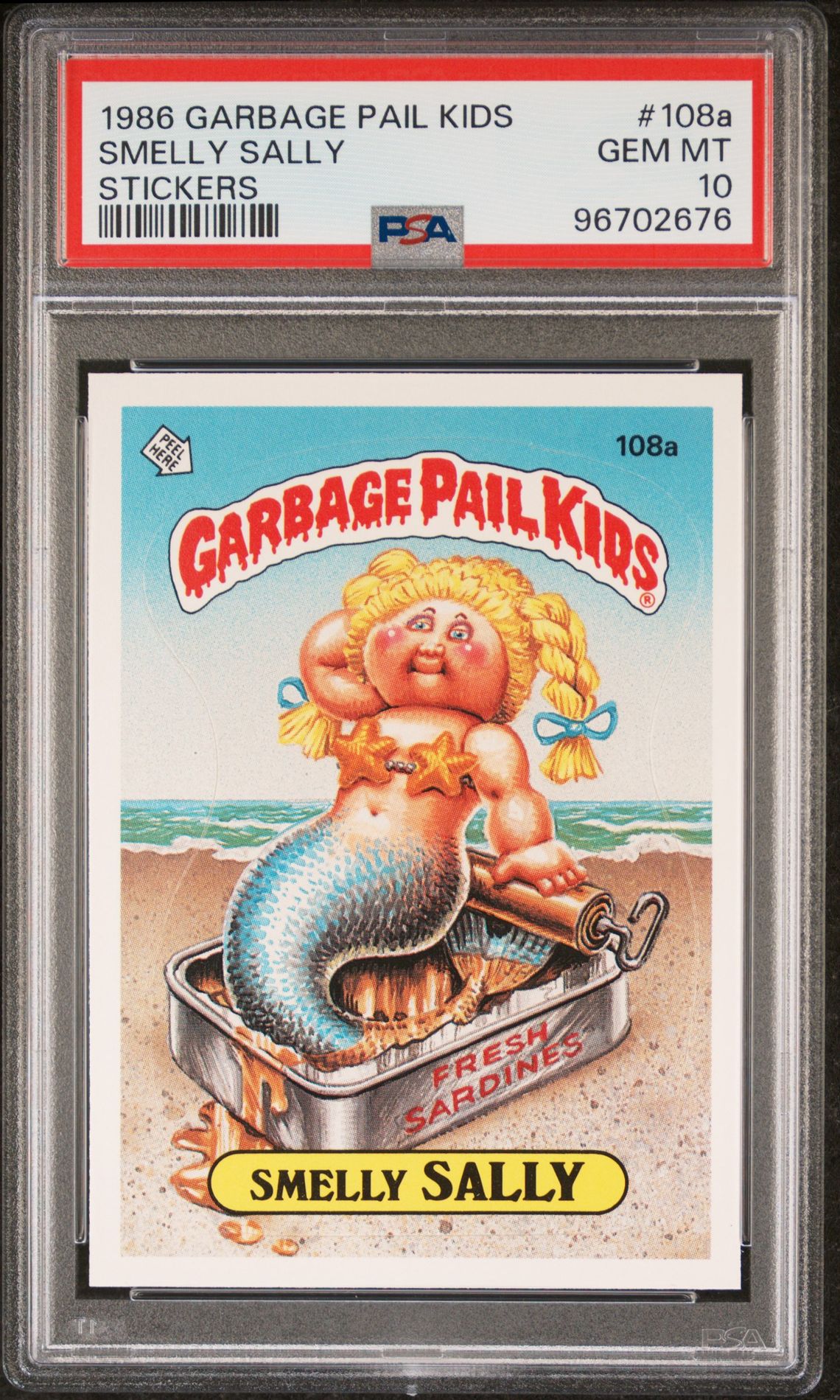 1986 Topps GARBAGE PAIL KIDS STICKERS #108A Smelly Sally front