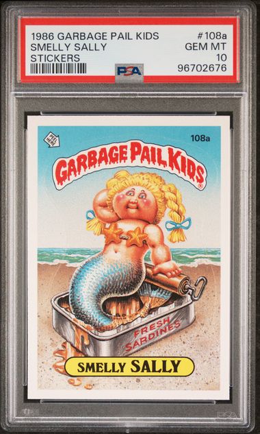 1986 Topps GARBAGE PAIL KIDS STICKERS STICKERS #108A Smelly Sally front