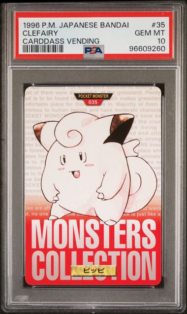 Clefairy card PSA 10, cert 96609260