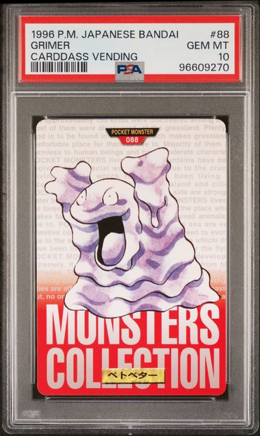 Grimer card PSA 10, cert 96609270
