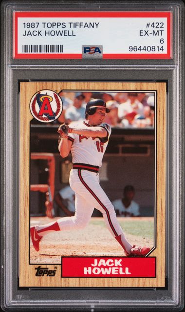 1987 Topps Tiffany #422 Jack Howell front