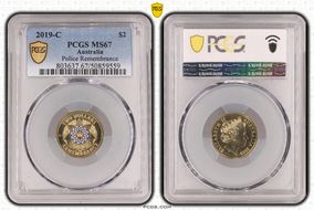 2019-C $2 Police Remembrance Colorized MS67