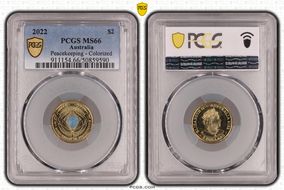 2022 $2 Peacekeeping - Colorized MS66