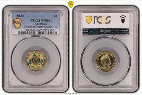 2022 $2 Commonwealth Games - A Colorized MS66