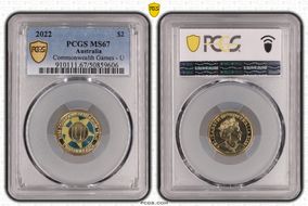 2022 $2 Commonwealth Games - U Colorized MS67