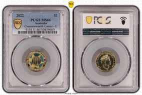 2022 $2 Commonwealth Games - U Colorized MS66