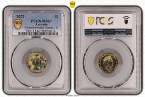 2022 $2 Commonwealth Games - U Colorized MS67