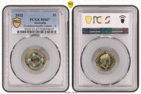 2022 $2 Commonwealth Games - S Colorized MS67