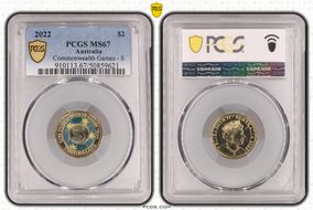 2022 $2 Commonwealth Games - S Colorized MS67