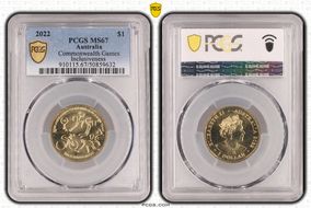 2022 $1 Commonwealth Games Inclusiveness MS67