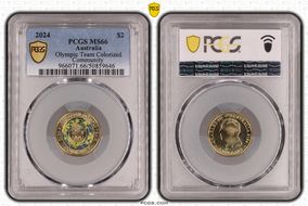 2024 $2 Olympic Team Colorized Community MS66