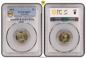 2024 $2 Paralympic Team Colorized MS67