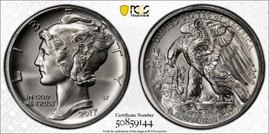 2017 $25 Palladium MS70