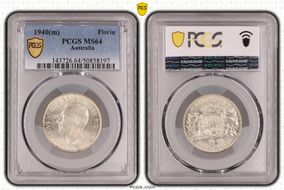 1940(m) Florin KM-40  Ag MS64