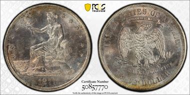 1877-S T$1 MS62