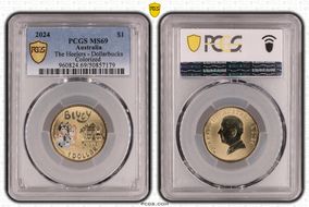 2024 $1 The Heelers - Dollarbucks Colorized MS69