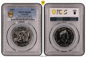 2024 50C Year of the Dragon MS68