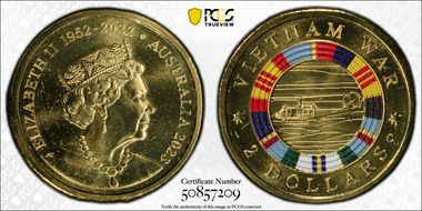 2023-C $2 Vietnam War Colorized MS68