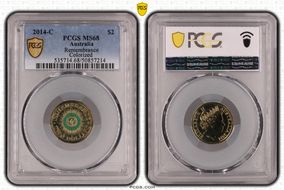 2014-C $2 Remembrance Colorized MS68