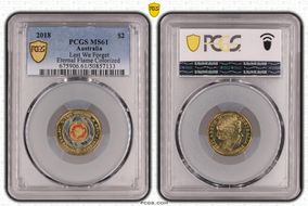 2018 $2 Lest We Forget Eternal Flame Colorized MS61