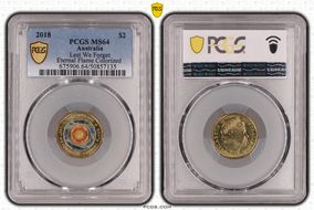 2018 $2 Lest We Forget Eternal Flame Colorized MS64